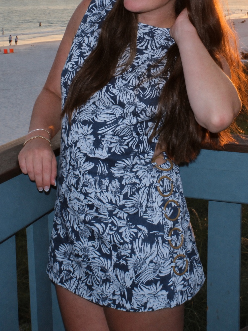Mimosa Blue Floral Mini Dress